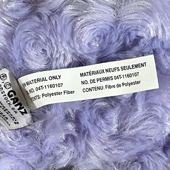 Baby Ganz Elephant Flat a Pat Lovey Purple Plush Toy Security Blanket Minky 16” - Picture 10 of 14